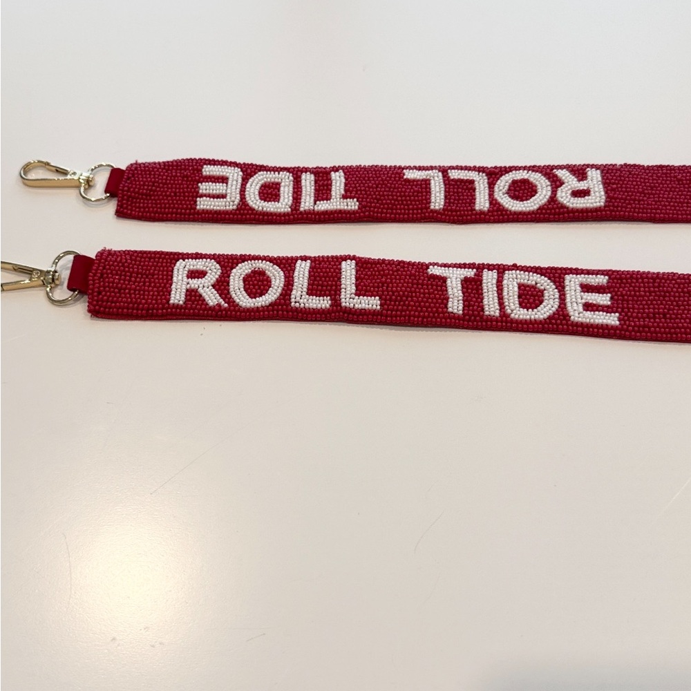 NWOT Roll Tide beaded purse strap